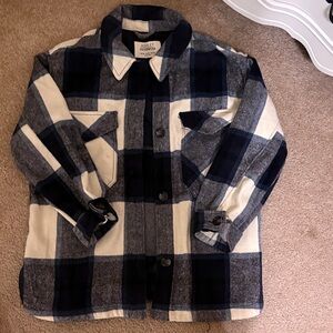 Plaid Button-Up Shacket
